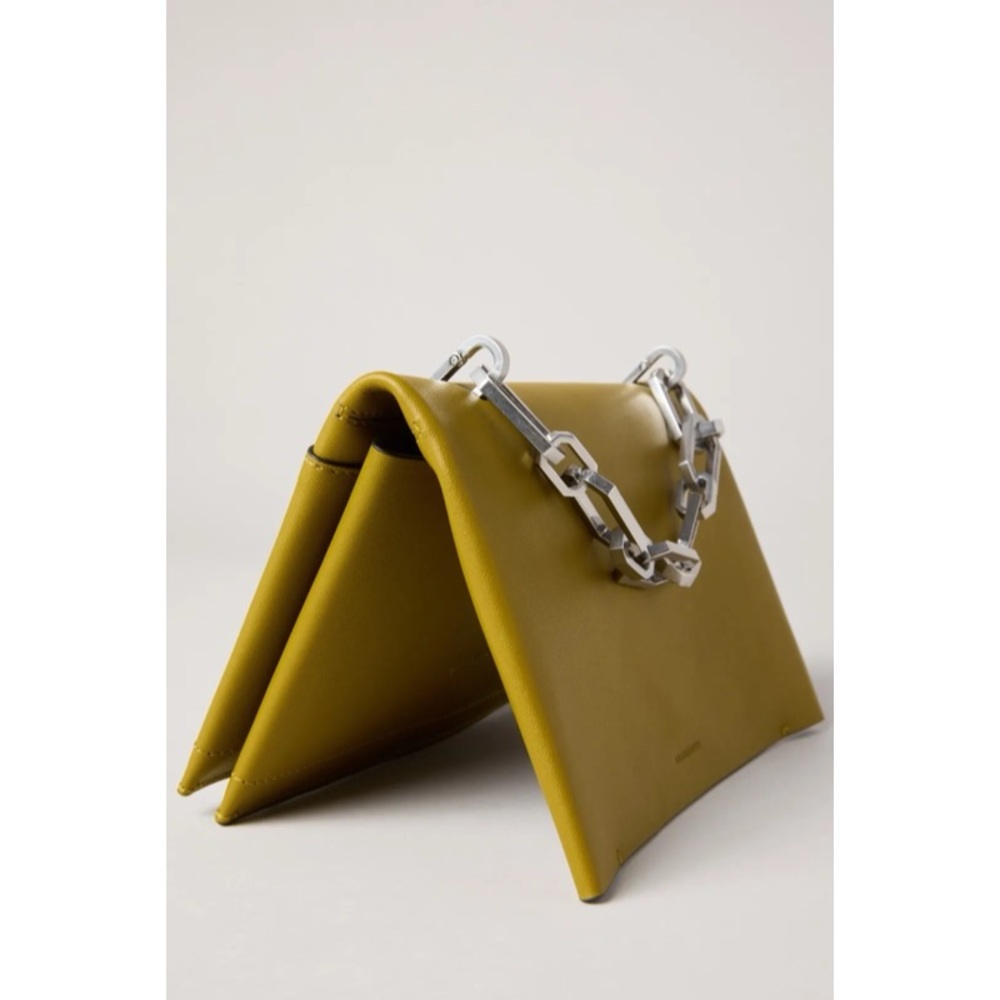All Saints Yua Leather Removable Chain Clutch Bag - Picture 3 of 15